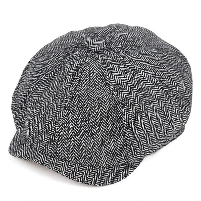 Newsboy Cap Ivy - New Men Flat Top Ivy Gatsby