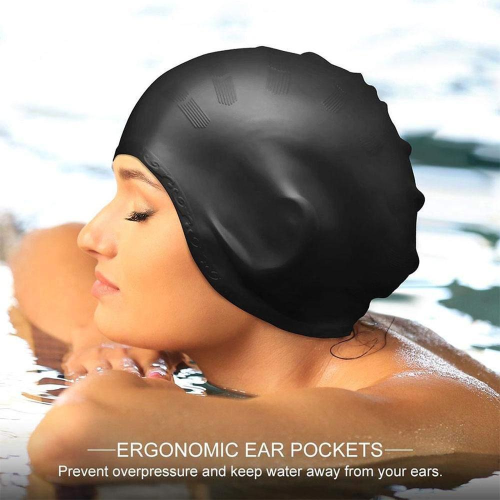 Swim Hat Silicone - Con Trưởng Thành Thun Cao Cấp