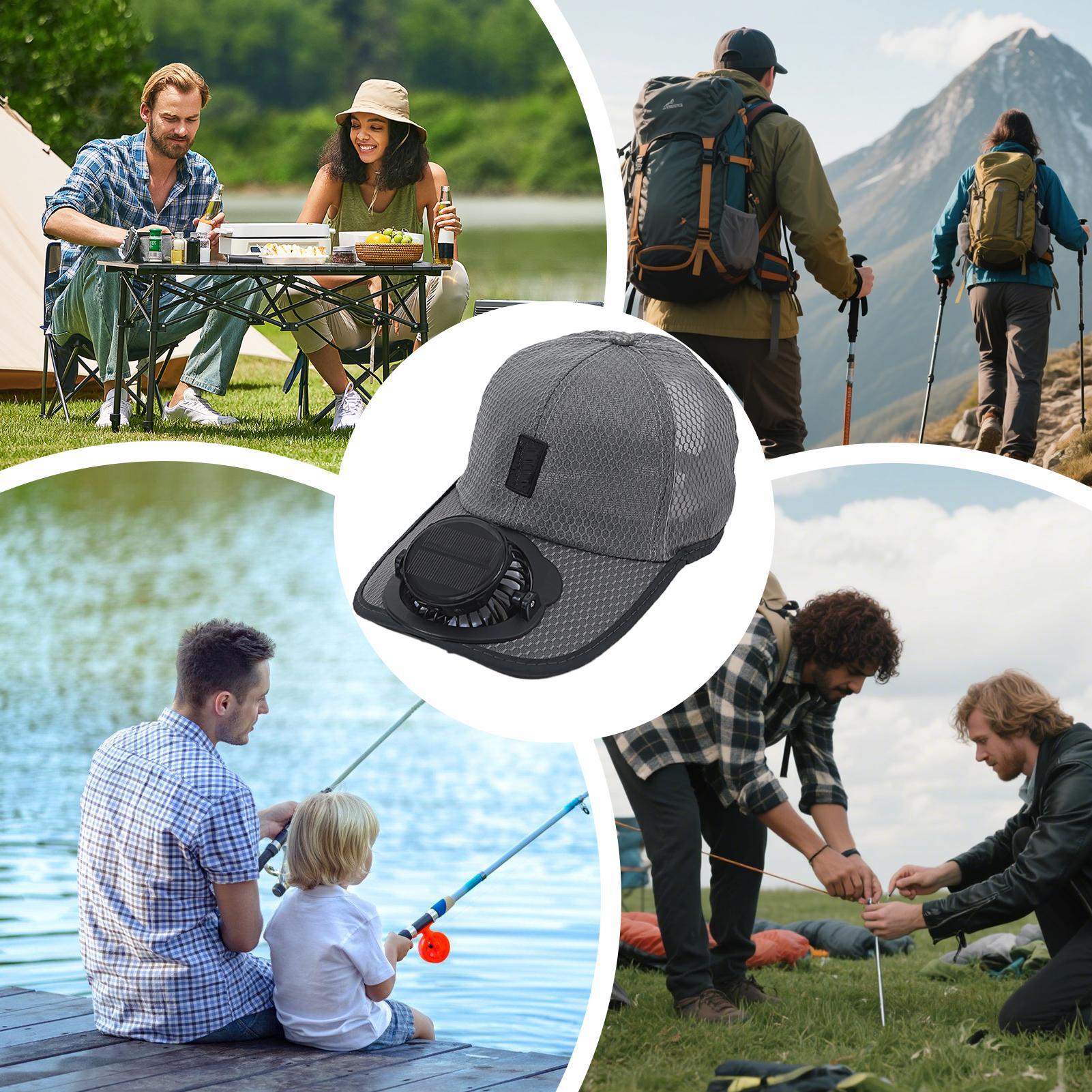 Fan Hat Sun Hat With Solar Pow - đánh giá và giá Dad Hat Cotton