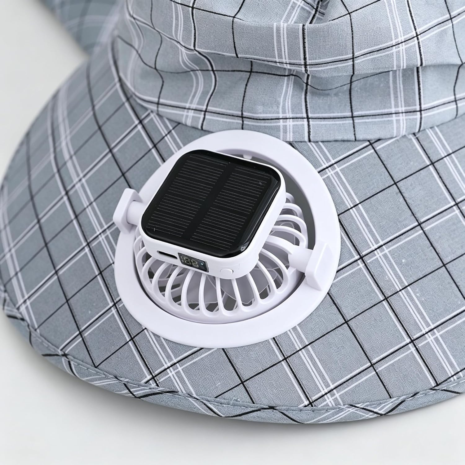1PC Solar Power Neck Guard Fan - đánh giá và giá Visor Sun Hat