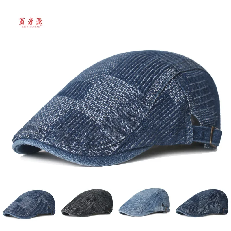 Brand Oohmy Beret Denim Newsbo - đánh giá và giá Newsboy Cap Ivy