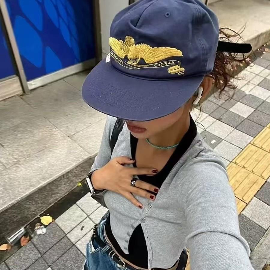 Retro American Embroidered Hea - đánh giá và giá Snapback Hat Flat