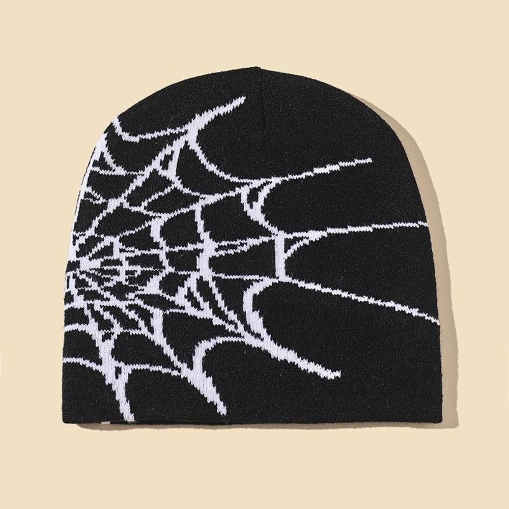 Hip-hop Soft Spider Web Patter - đánh giá và giá Beanie Cuffed Knit