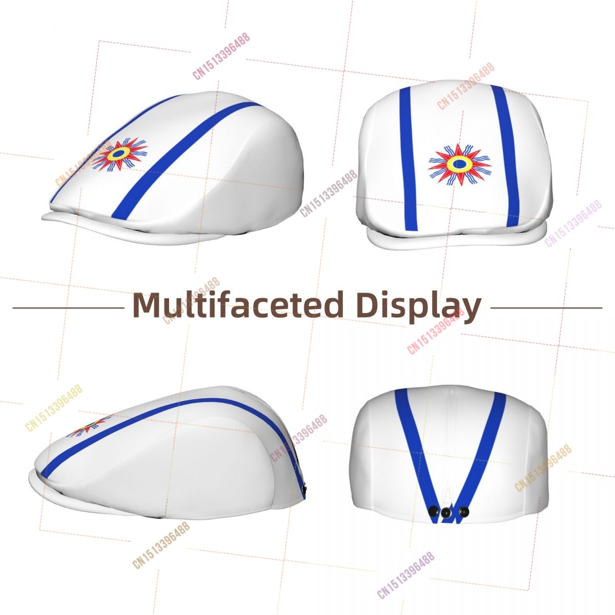 Chaldean Flag Men Women Flat I - đánh giá và giá Newsboy Cap Ivy