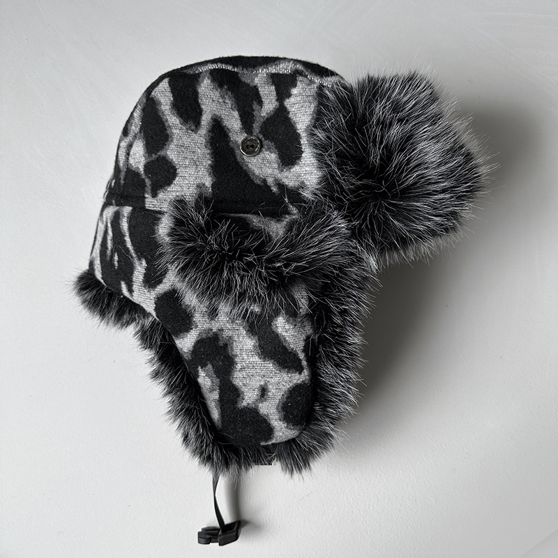 Women Leopard Print Fleece Tra - đánh giá và giá Trapper Hat Ear Flap